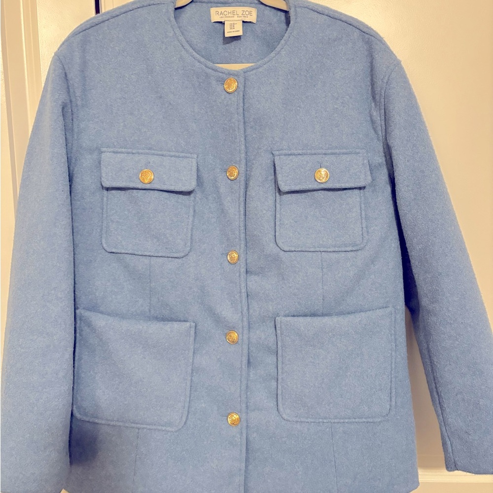 Baby Blue Rachel Zoe jacket.  Worn once!